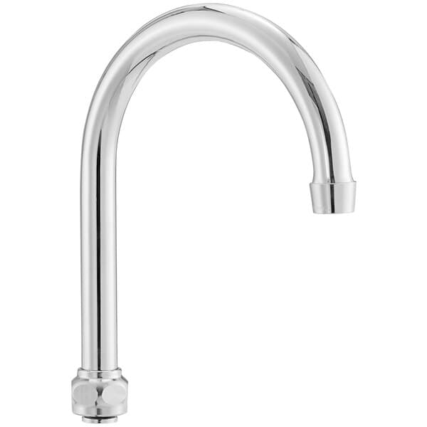 A silver Waterloo gooseneck spout with a round tip.