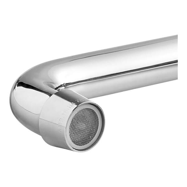 A Waterloo countertop glass filler faucet with a swing nozzle.